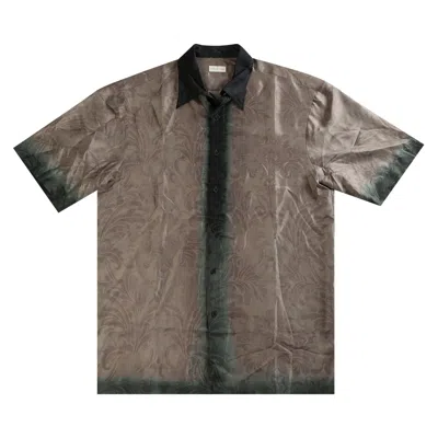 Pre-owned Dries Van Noten Cassidye Shirt 'petrol' | Black | Men's Size M