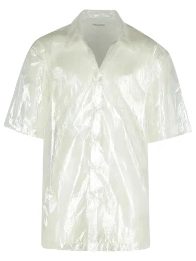 DRIES VAN NOTEN DRIES VAN NOTEN 'CASSIDYE' SILVER NYLON SHIRT