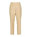 Dries Van Noten Casual Pants With Belt Loops In Nude