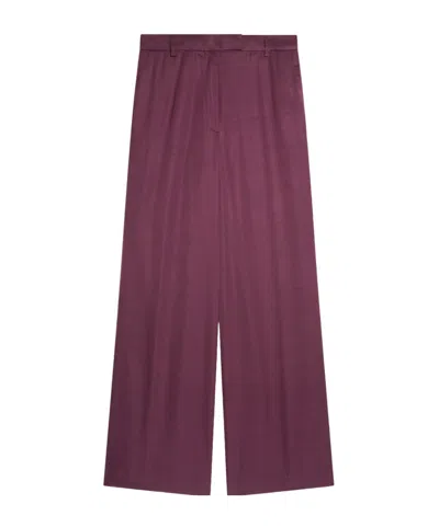 Dries Van Noten Casual Pants With Belt Loops In Purple