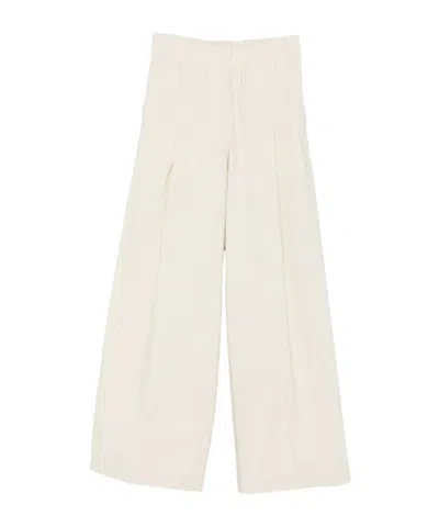 Dries Van Noten Casual Pants With Elastic Waist In Neutral