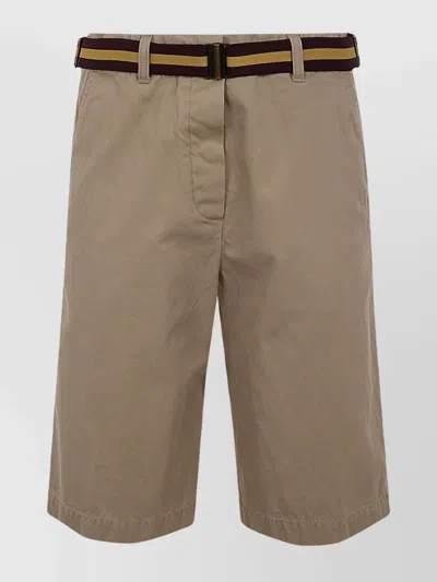 DRIES VAN NOTEN CASUAL SHORTS WITH POCKETS AND LOOPS