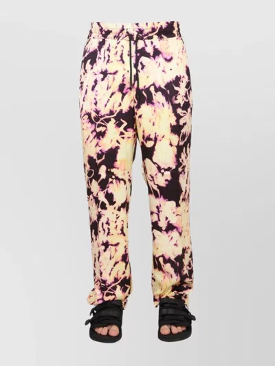 DRIES VAN NOTEN CASUAL TROUSERS ALL-OVER PRINT