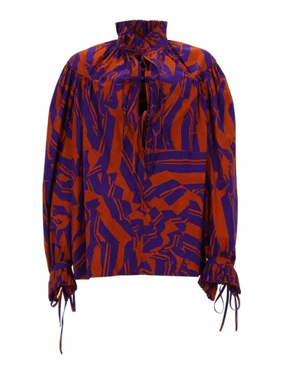Dries Van Noten Catya Blouse In Multicolour