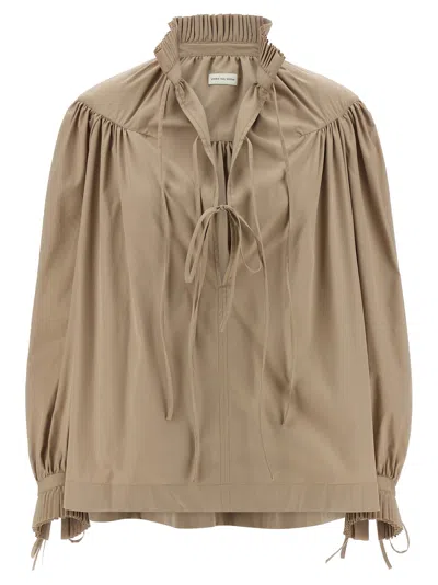 Dries Van Noten 'catya' Shirt In Brown