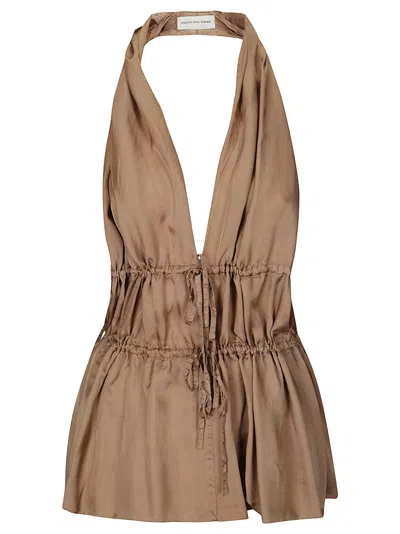 Dries Van Noten Ceana Top In Brown