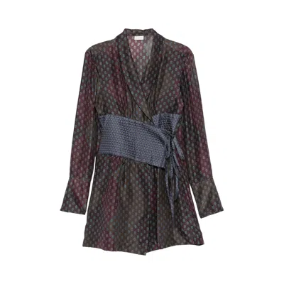 Pre-owned Dries Van Noten Cebeau Shirt 'burgundy' | Red | Women's Size 38