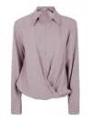 Dries Van Noten Woman Top Antique Rose Size 4 Acetate, Viscose In Rosado