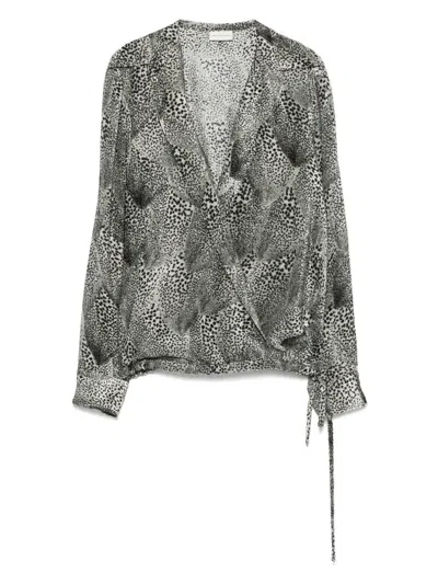 Dries Van Noten Cedal 1418 W. W.shirt In Gray