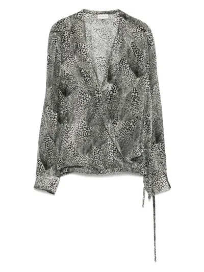Dries Van Noten Cedal 1418 W. W.shirt In Gray