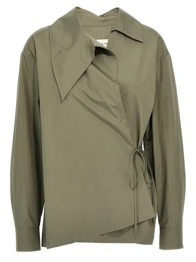 DRIES VAN NOTEN CEDO SHIRT AND BLOUSE GREEN