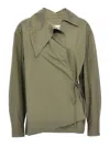 Dries Van Noten Women Asymmetrical Shirt In Green
