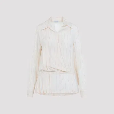 Dries Van Noten Cedyn Viscose-cupro Blouse In White