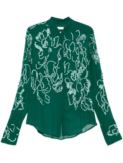 Dries Van Noten Celina Sequins Embellished Shirt