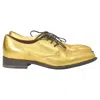 Dries Van Noten Celine Lace-up Oxford Shoes In Metallic Gold Leather In Gold