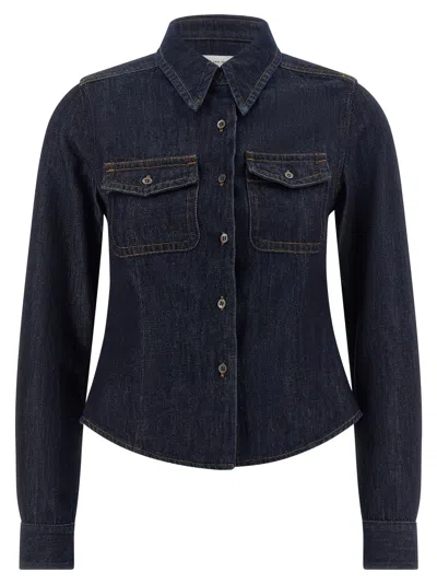 Dries Van Noten Cellie Den Shirt And Blouse Blue