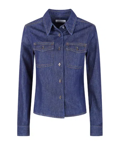 Dries Van Noten 'cellie' Denim Shirt In Blue