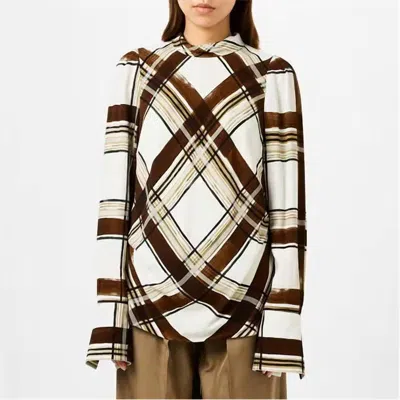 Dries Van Noten Celvet Shirt In Brown