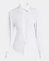Dries Van Noten 'cenny' Shirt With Long Sleeves And Pointed Collar In White