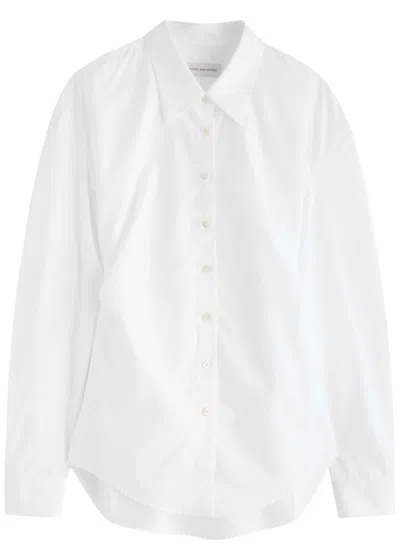 Dries Van Noten Cenny Cotton-poplin Shirt In White