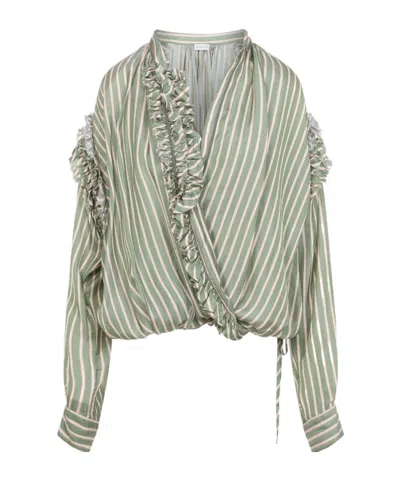 Dries Van Noten Cenver Bis Shirt In Gray