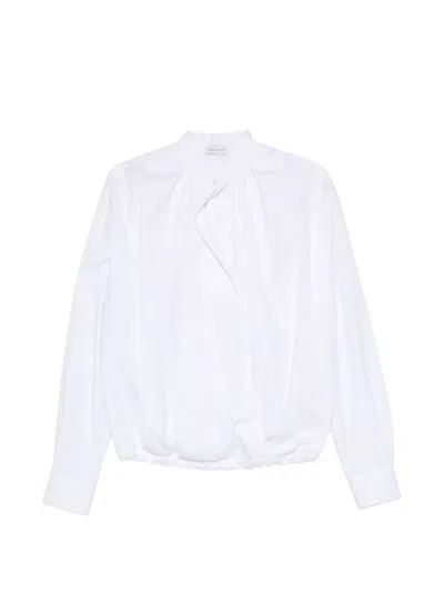 Dries Van Noten Cenver Cotton Shirt In White