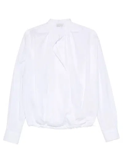 Dries Van Noten Balloon Shirt Cenver In Cotton In White