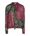 Dries Van Noten Multicolor Silk Blouse With Statement Pattern In Pink