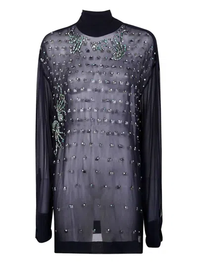 Dries Van Noten "chads Emb 2314" Ebroider Shirt In Gray