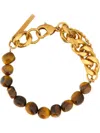 Dries Van Noten Chain Bracelet With Stones In Gold