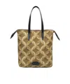 Dries Van Noten Chain-print Cotton Tote Bag In Green