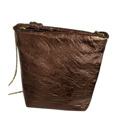 Dries Van Noten Chain Shoulder Strap Shoulder Bag In Brown