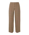 Dries Van Noten Check Straight Casual Pants In Brown