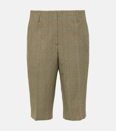 Dries Van Noten Checked Bermuda Shorts In Dessin B