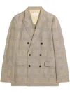 Dries Van Noten Checked Blazer In 黄色