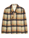 Dries Van Noten Checked Double-breasted Blazer In Multi