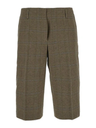 Dries Van Noten Checked Knee In Brown