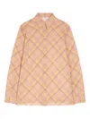 Dries Van Noten Checked-pattern Shirt In Pink
