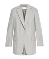 Dries Van Noten Checked Suit Coat In White