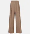 Dries Van Noten Beige Check Trousers In Brown