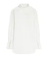 Dries Van Noten Corso Asymmetrical Cotton Shirt In White
