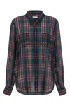 Dries Van Noten Silk Blend Shirt In Multi