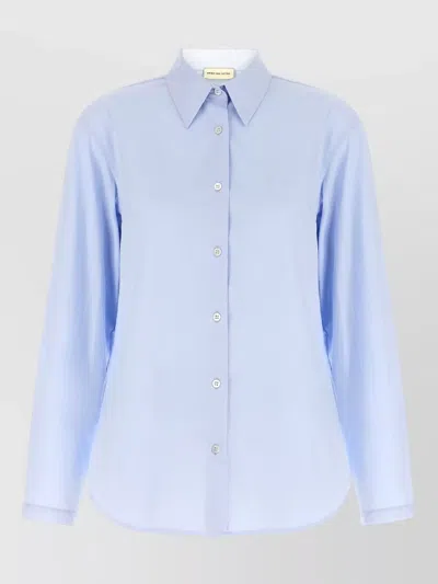 Dries Van Noten Chloris Cotton Shirt In Blue