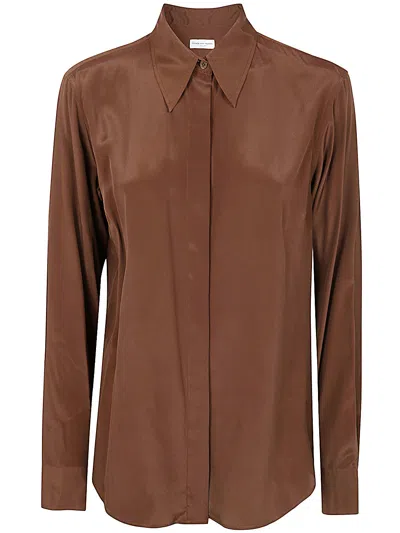 Dries Van Noten Chowy 9164 W.w.shirt In Brown