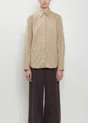 Dries Van Noten Chowy Cotton Shirt In Brown