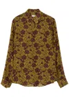 Dries Van Noten Chowy Floral-print Georgette Shirt
