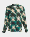 Dries Van Noten Chowy Plaid Button-front Blouse