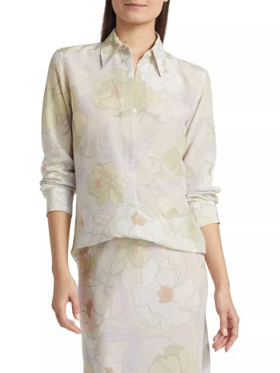 Dries Van Noten Chowy Shirt In Cream In White