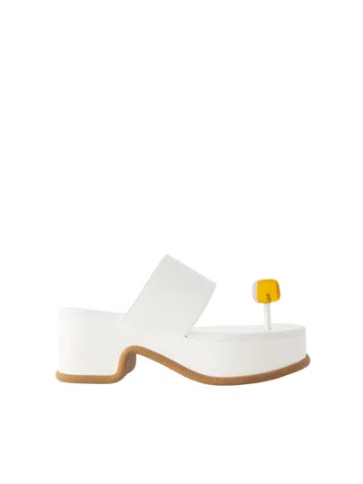 Dries Van Noten Chunky High-heeled Sandals In White