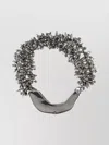 Dries Van Noten Chunky Metallic Necklace With Textured Finish